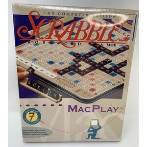 1994 Scrabble Crossword Computer Game Macintosh MacPlay OS X 6.0.7